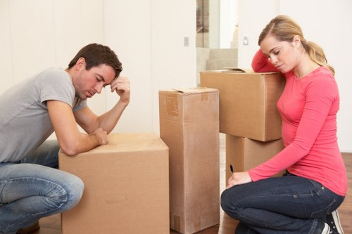 Office furniture and IT items organised for a local Battersea move